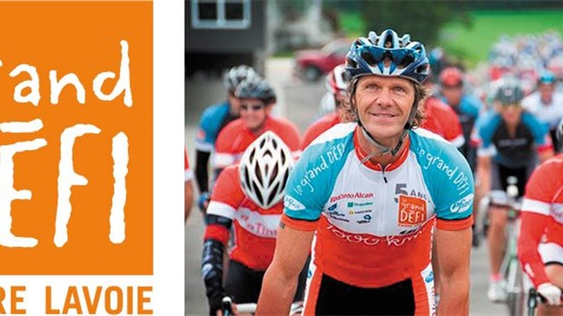 Le Grand Défi Pierre Lavoie de passage à Rimouski aujourd'hui 