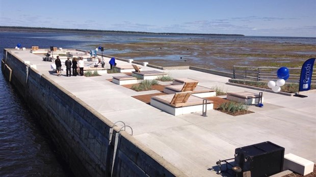 Inauguration du brise-lames de la rivière Rimouski 