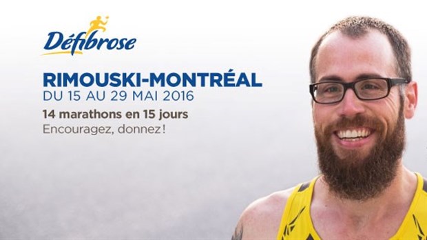 Un rimouskois courra 14 marathons en 15 jours pour la fibrose kystique 