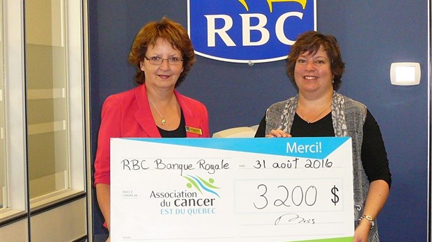 La Banque Royale de Rimouski réitère son appui à l’Association du cancer de l’Est du Québec