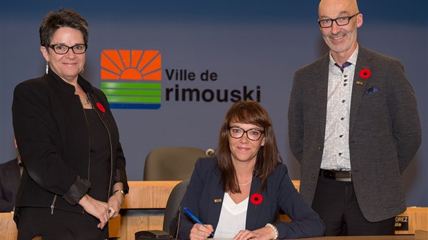 Assermentation des membres du conseil municipal de la ville de Rimouski 