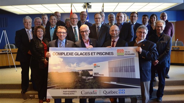 Plus de 25M$ d'investissement gouvernemental pour la construction du complexe glaces et piscines à Rimouski