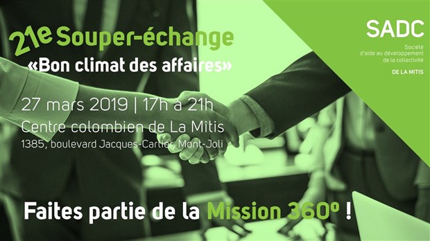 Le retour du Souper-échange «Bon climat des affaires» 
