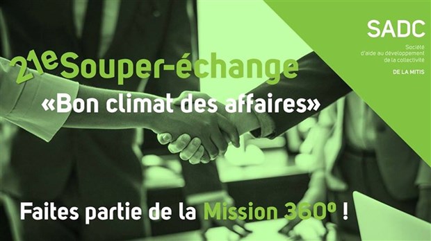 21e Souper-échange de la SADC de La Mitis :  pour les entreprises d’ici 