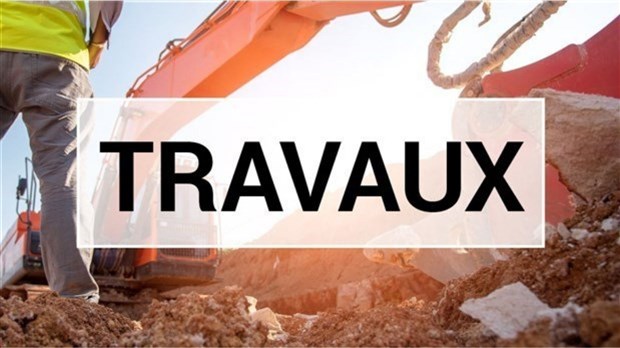 Travaux à l'intersection des rues Saint-Louis et Saint-Jean-Baptiste Ouest