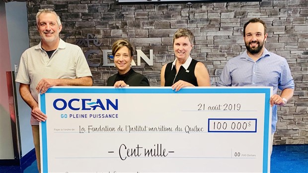  Un don de 100 000 $ du Groupe Océan pour le développement des métiers de l'industrie maritime