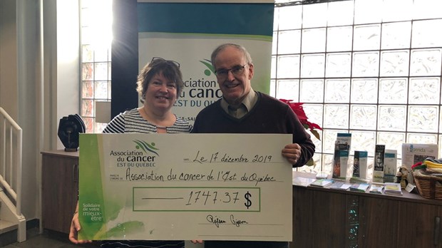 L'auteur Réjean Pigeon soutient l'Association du cancer de l'Est du Québec 