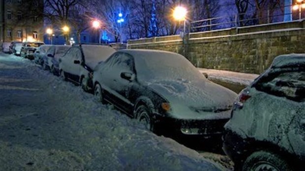 À Rimouski, le stationnement hivernal de nuit a été autorisé à près de 50% cet hiver