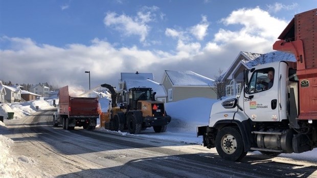 Les opérations de déneigement sont en cours à Rimouski