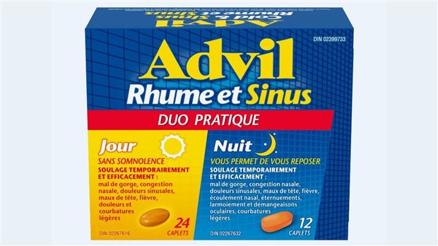 Rappel de lots d'Advil en raison d'une erreur d'étiquetage