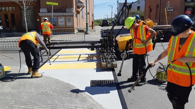 Des traverses piétonnières ajoutées au centre-ville de Rivière-du-Loup 