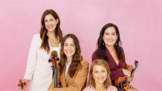 Le Quatuor Esca avec Amélie Fortin de passage à Rimouski