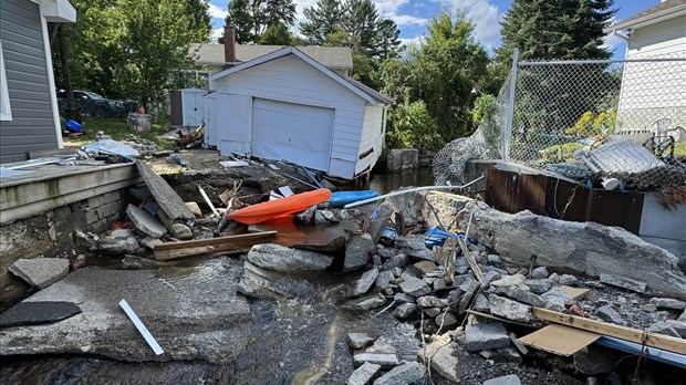 Il faudra des mois pour nettoyer les dégâts causés par le passage de Debby au Québec