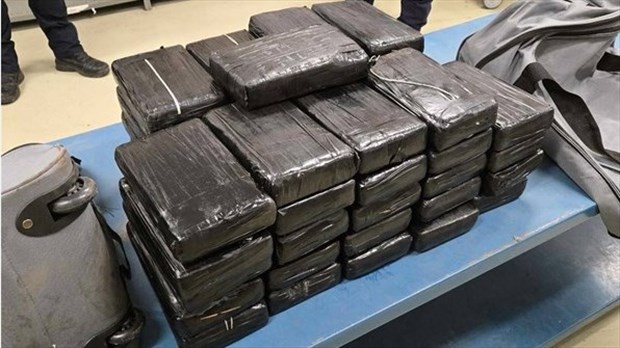 Deux présumés trafiquants sont interceptés avec 53 kilos de cocaïne à la frontière